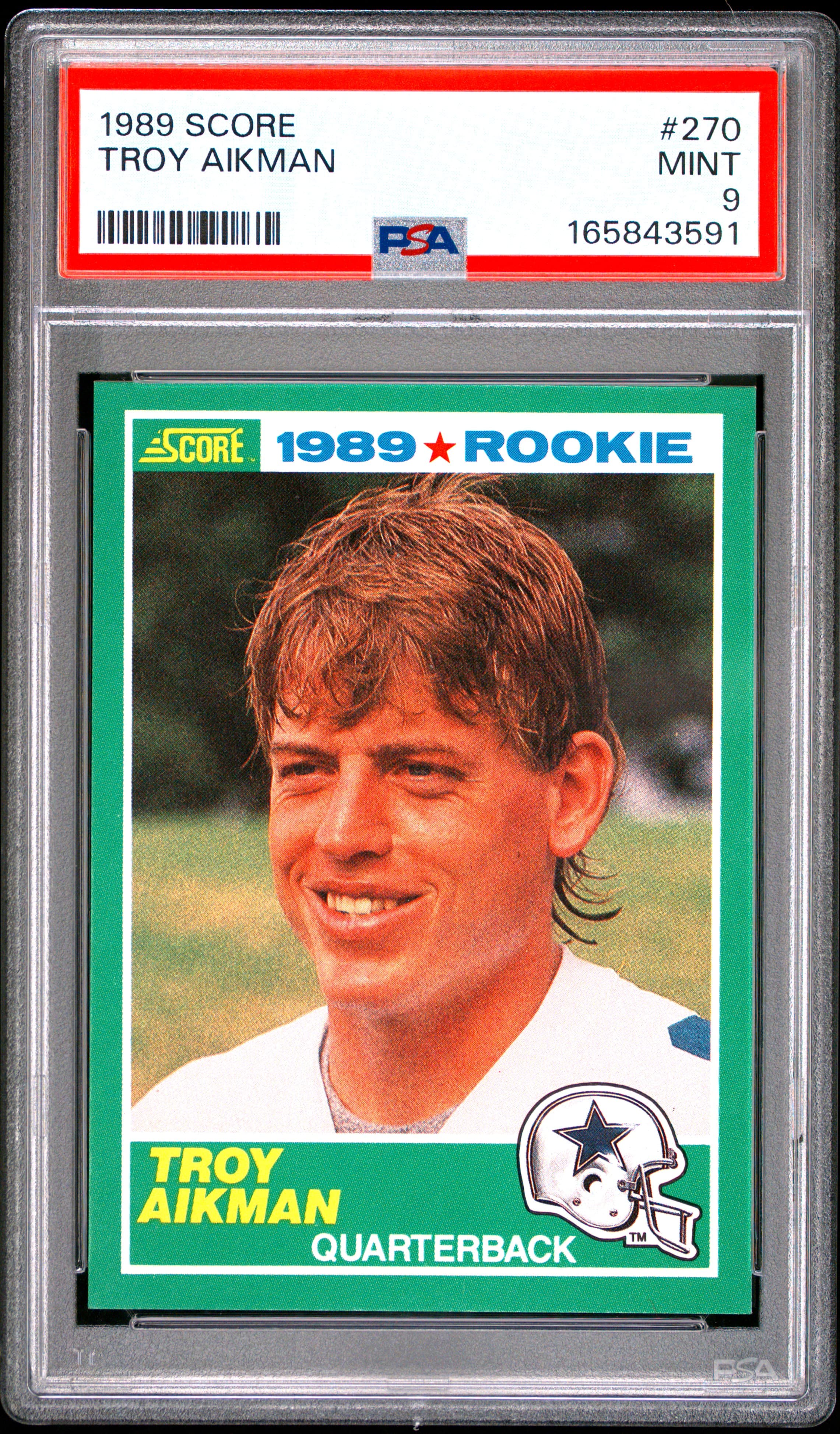 1989 SCORE TROY AIKMAN #270 MINT 9 165843591