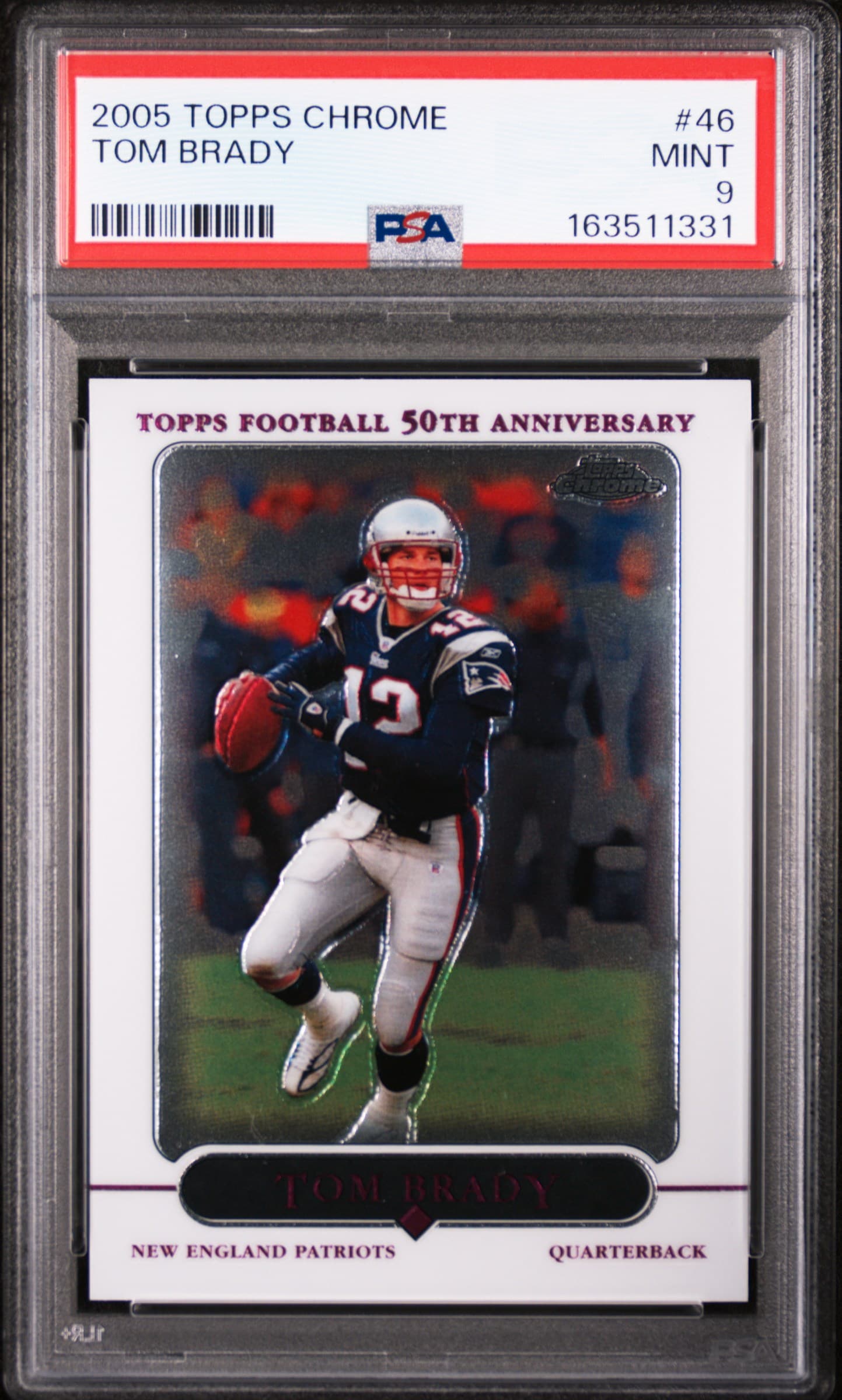 2005 TOPPS CHROME TOM BRADY #46 MINT 9 163511331
