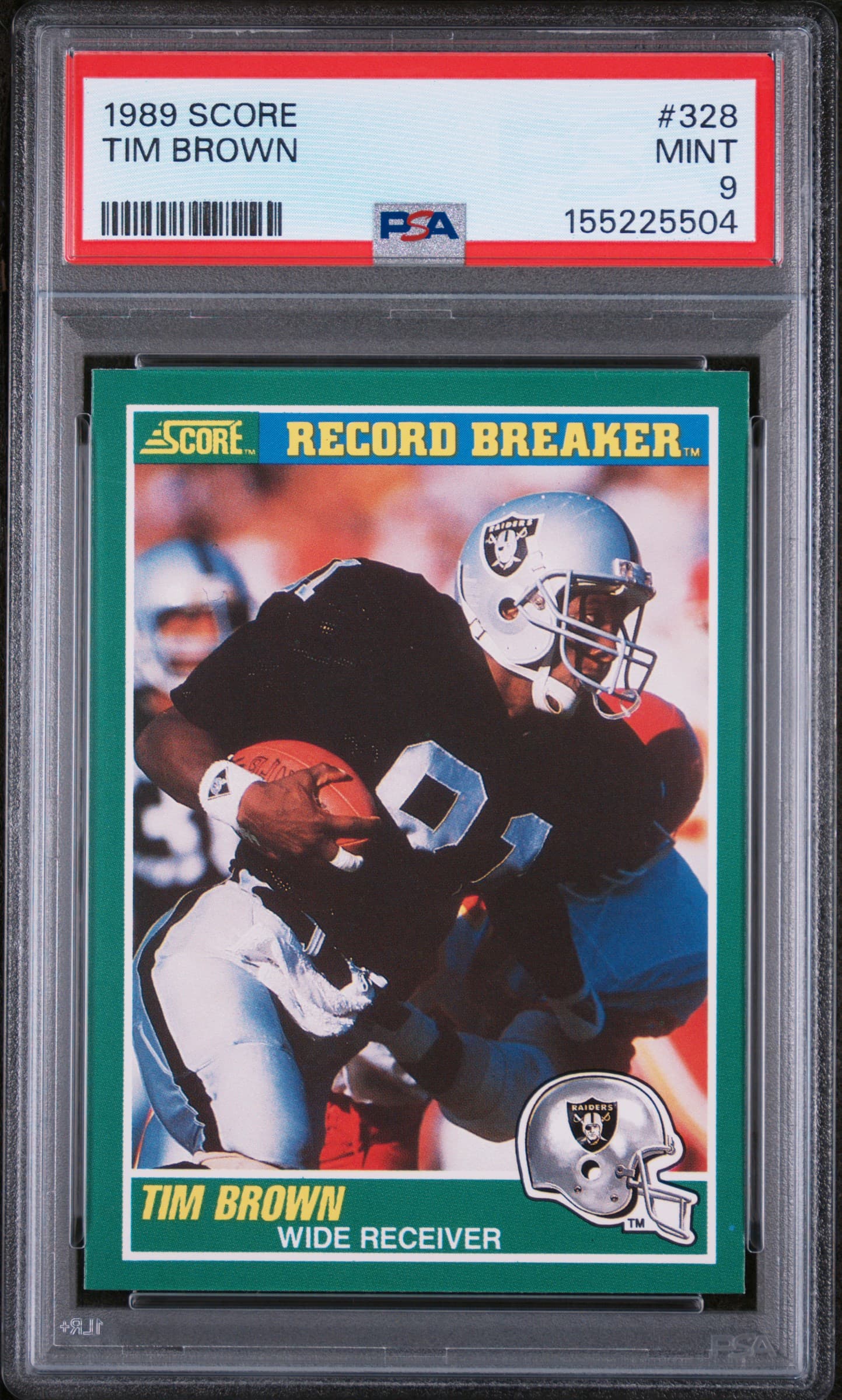 1989 SCORE TIM BROWN #328 MINT 9 155225504