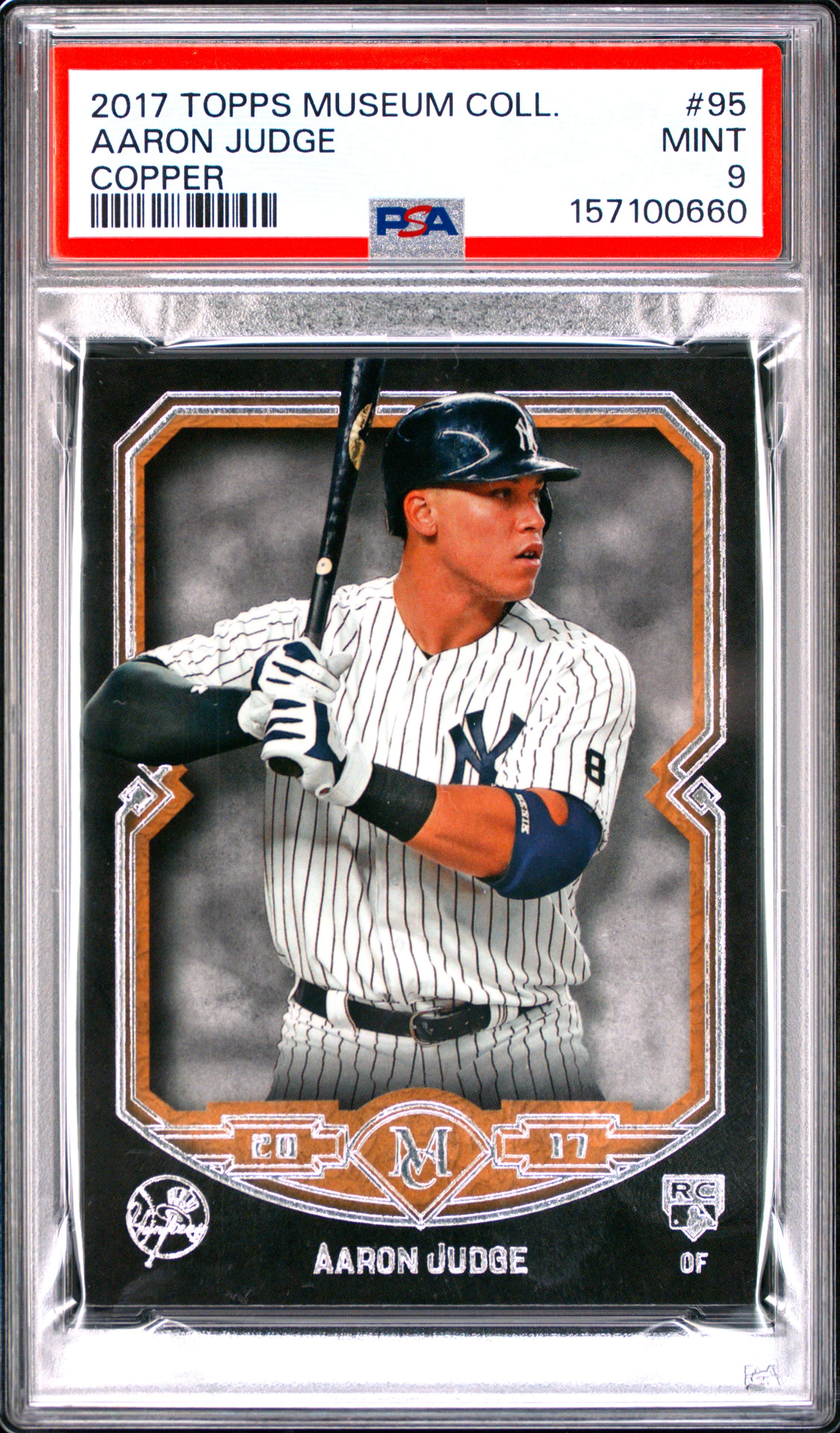 2017 TOPPS MUSEUM COLLECTION AARON JUDGE #95 COPPER MINT 9 157100660