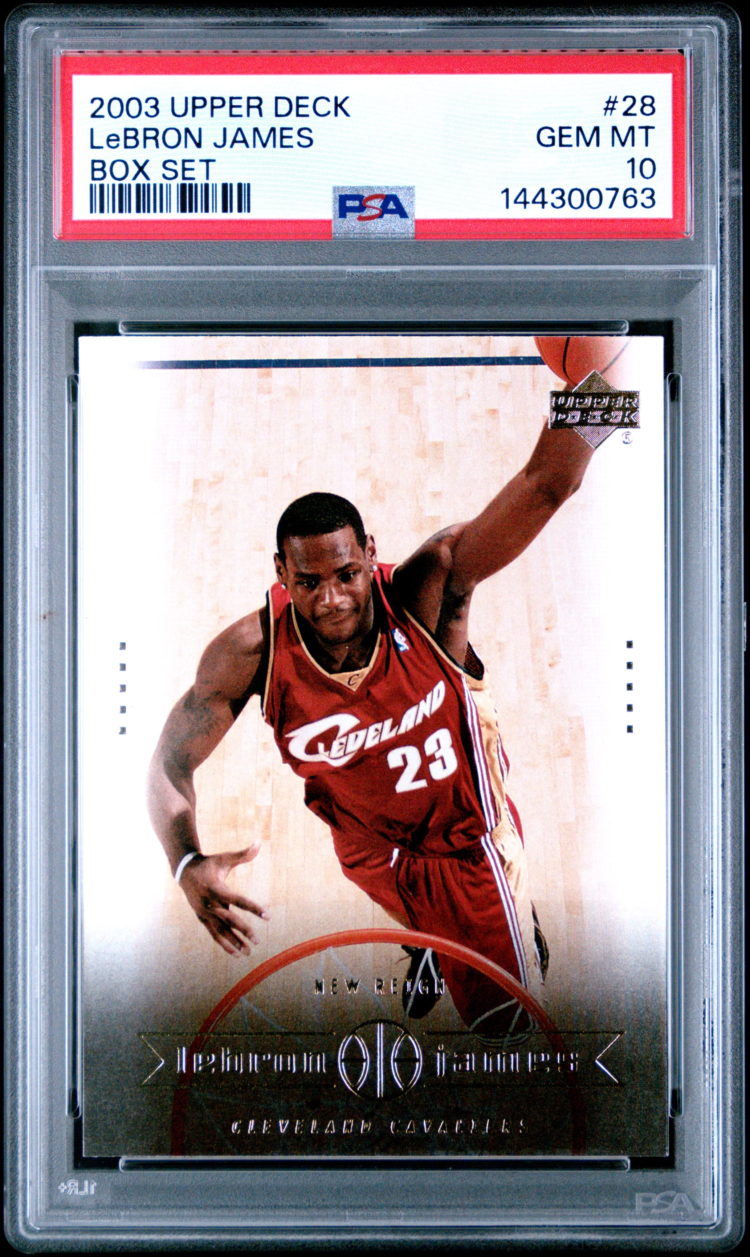 2003 UPPER DECK LEBRON JAMES BOX SET LeBRON JAMES #28 BOX SET GEM MT 10 144300763