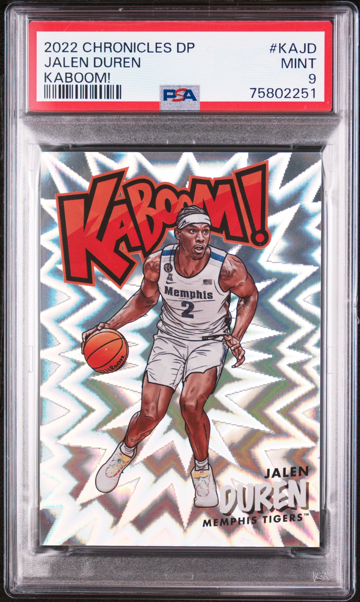 2022 PANINI CHRONICLES DRAFT PICKS KABOOM! JALEN DUREN #KAJD KABOOM! MINT 9 75802251
